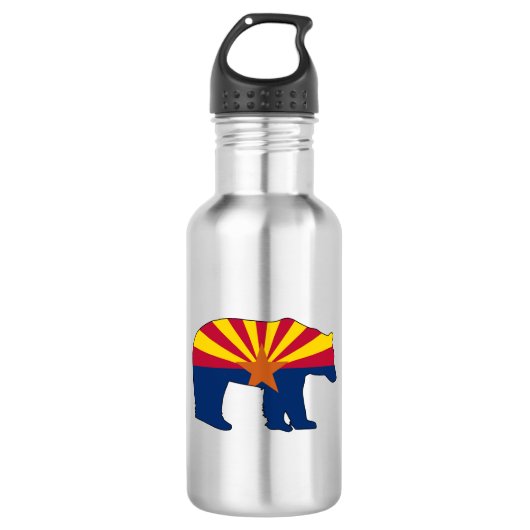 Arizona Vlag Beer Waterfles (Voorkant)