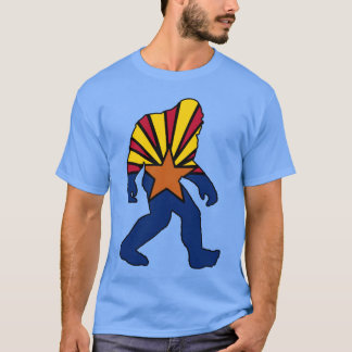 Arizona vlag bigfoot yeti sasquatch t-shirt