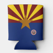 Arizona vlag blikjeskoeler (Achterkant)