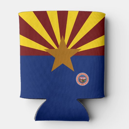Arizona vlag blikjeskoeler (Achterkant)