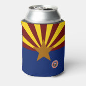 Arizona vlag blikjeskoeler (Blikje Achterkant)
