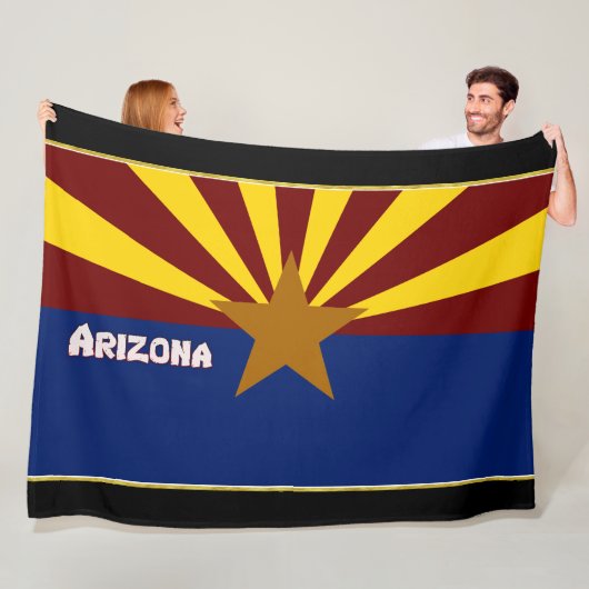 Arizona vlag fleece deken (In situ)