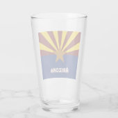 Arizona vlag glas (Achterkant)