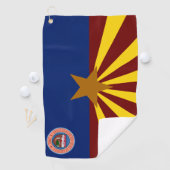 Arizona vlag golfhanddoek (Insitu)