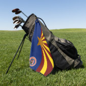Arizona vlag golfhanddoek (Groen)