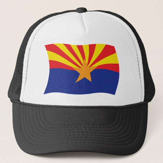 Arizona Vlag Hoed Trucker Pet (Voorkant)
