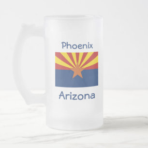 Arizona Vlag Kaart Stad Mok