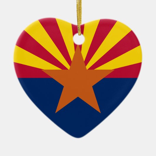 Arizona vlag keramisch ornament (Voorkant)