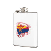 Arizona-vlag, klimmer Carabiner Heupfles (Links)