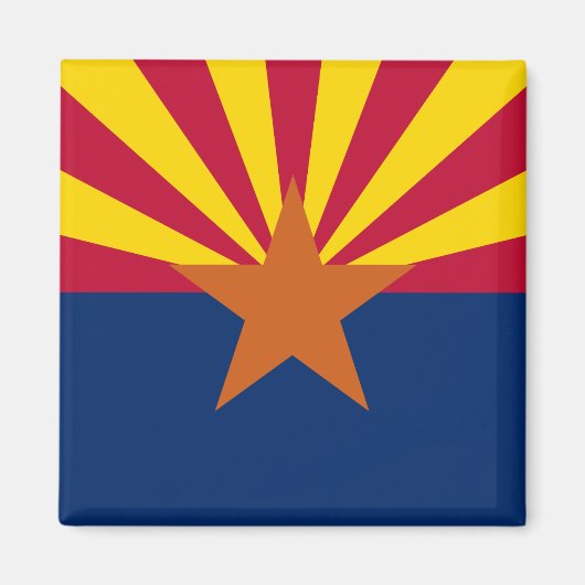 Arizona Vlag Magneet (Voorkant)