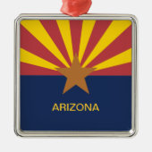 Arizona Vlag Metalen Ornament (Voorkant)