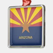 Arizona Vlag Metalen Ornament (Links)