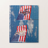 Arizona Vlag Monument Valley. Kerstgroeten Legpuzzel (Verticaal)