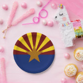 Arizona vlag papieren bordje (Feest)