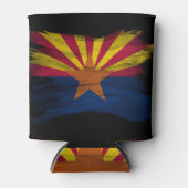 Arizona vlag penseelstreek, Arizona vlag Blikjeskoeler (Voorkant)