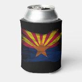 Arizona vlag penseelstreek, Arizona vlag Blikjeskoeler (Blikje Achterkant)