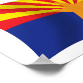 Arizona Vlag Poster Print (Hoek)