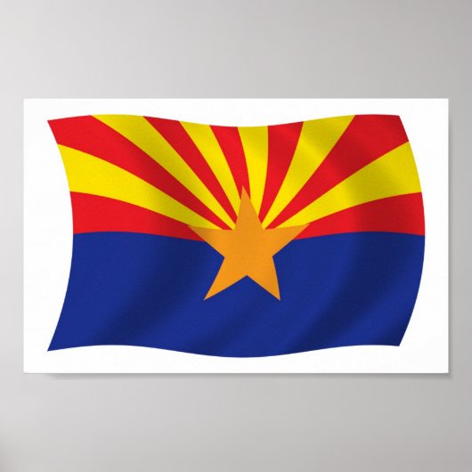 Arizona Vlag Poster Print (Voorkant)