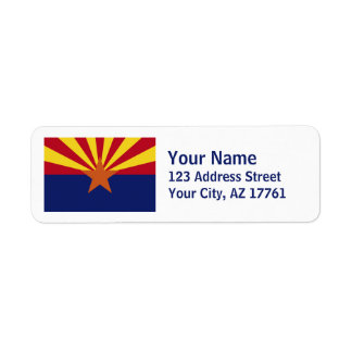 Arizona vlag retour adres labels