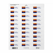 Arizona vlag retour adres labels (Full Sheet)
