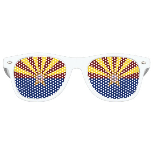 Arizona vlag retro zonnebril (Voorkant)
