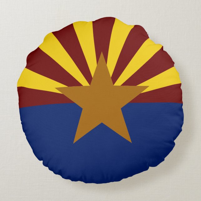 Arizona vlag rond kussen (Achterkant)
