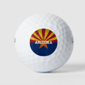 Arizona Vlag Starburst Golfballen (Voorkant)