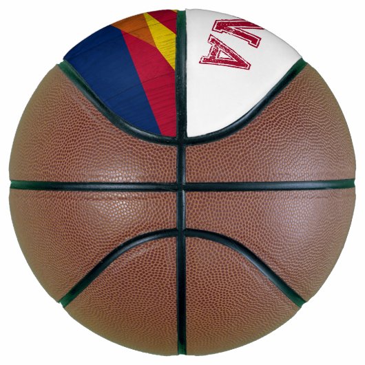 Arizona Vlag Starburst Rugged Basketbal (Rechts)