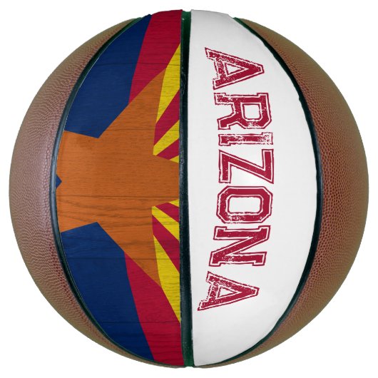 Arizona Vlag Starburst Rugged Basketbal (Verticaal)