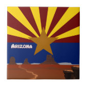 Arizona vlag tegeltje (Voorkant)