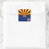 Arizona vlag vierkante sticker (Tas)