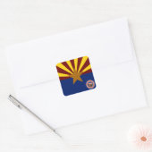 Arizona vlag vierkante sticker (Envelop)