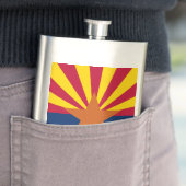 Arizona Vlag: Zetting Star Sun, The Copper State Flacon (Voorbeeld)