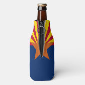 Arizona Vlag: Zetting Star Sun, The Copper State Flesjeskoeler (Fles Achterkant)
