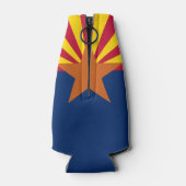 Arizona Vlag: Zetting Star Sun, The Copper State Flesjeskoeler (Achterkant)