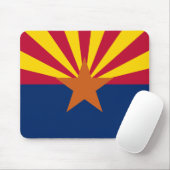 Arizona Vlag: Zetting Star Sun, The Copper State Muismat (Met muis)