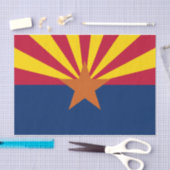 Arizona Vlag: Zetting Star Sun, The Copper State Tissuepapier (Craft)