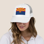Arizona Vlag: Zetting Star Sun, The Copper State Trucker Pet (In situ)