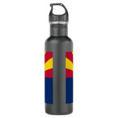 Arizona Vlag: Zetting Star Sun, The Copper State Waterfles (Achterkant)