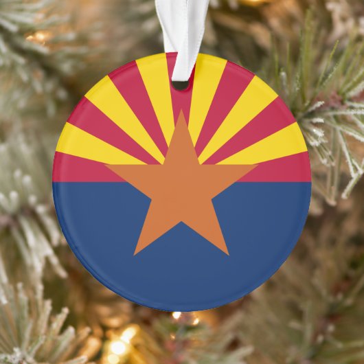 Arizona Vlag: Zetting Star Zon, The Copper State Ornament (Boom)