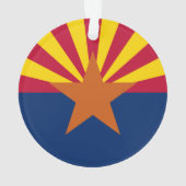 Arizona Vlag: Zetting Star Zon, The Copper State Ornament (achterkant)