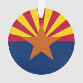 Arizona Vlag: Zetting Star Zon, The Copper State Ornament (voorkant)