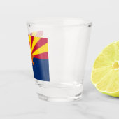 Arizona Vlag: Zetting Ster Zon, The Copper State Shot Glas (Rechts)