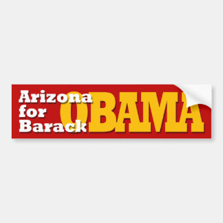 Arizona voor de bumpersticker van Barack Obama