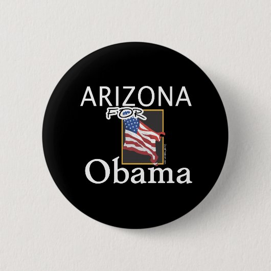 Arizona voor Obama-Button Ronde Button 5,7 Cm (Voorkant)