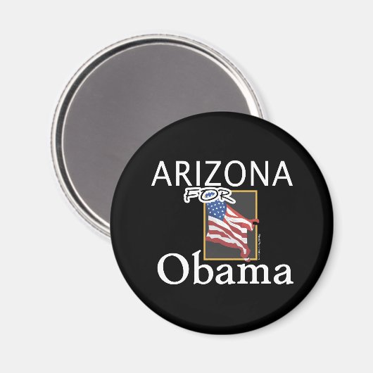 Arizona voor Obama Magnet (Voorkant / Achterkant)