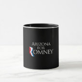 Arizona voor Romney -.png Mok (Midden)