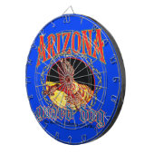 Arizona Waakhond Hagedis Dartbord (Voorkant Rechts)