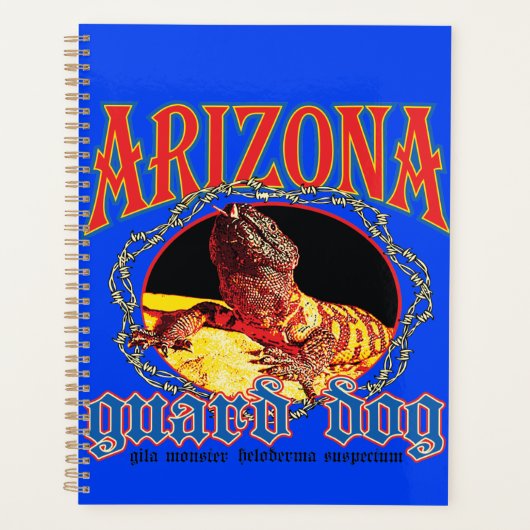 Arizona Waakhond Hagedis Planner (Voorkant)