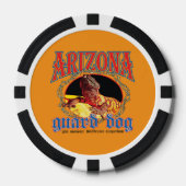 Arizona Waakhond Hagedis Poker Chips (Voorkant)